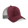 Beechfield Uniszex sapka Beechfield Snapback Trucker - One Size, Burgundi/Szürke