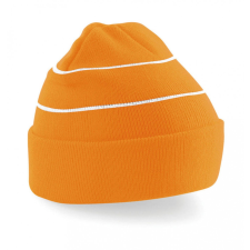 Beechfield Uniszex téli sapka Beechfield Enhanced-Viz Knitted Hat Egy méret, Fluorescent Narancssárga női sapka