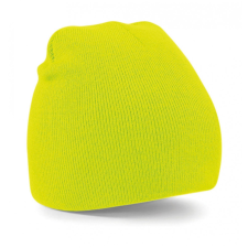 Beechfield Uniszex téli sapka Beechfield Original Pull-On Beanie Egy méret, Fluorescent Sárga női sapka