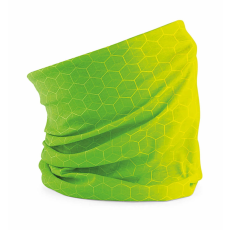 Beechfield Uniszex több funkciós kendő, szájmaszk, maszk, sapka, sál Beechfield Morf Geometric B904 Geo Lime zöld
