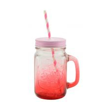  Befőttesüveg bögre, piros (13102-piros) bögrék, csészék