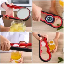  Befőttesüvegnyitó 4 fokozatú konyhai eszköz