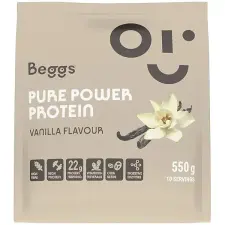 BEGGS Pure Power Protein Vanília, 550 g vitamin és táplálékkiegészítő