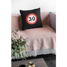  Behajtani tilos táblás fekete Párna egyedi ajándék