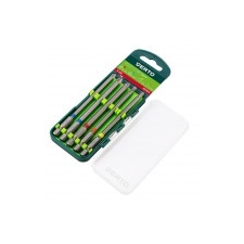  BEHAJTÓTÜSKE KÉSZLET VERTO 66H604 5 RÉSZES, 100 MM - 1 x PH, 2 x PZ, 1 x SL, 1 x TX (CrV) csavarhúzó