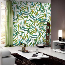 Behang Expresse Big Leaves White tapéta panel tapéta, díszléc és más dekoráció