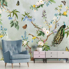 Behang Expresse Secret Garden Turquoise fotótapéta tapéta, díszléc és más dekoráció