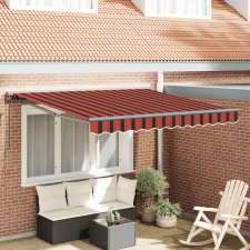  Behúzható napellenző Narancs és Barna 350x250 cm kerti bútor