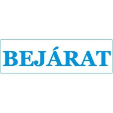  Bejárat - öntapadó, 250*80mm információs tábla, állvány