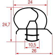  BEKATTINTHATÓ TÖMÍTÉS 1850x600 mm beépíthető gépek kiegészítői