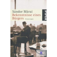  Bekenntnisse Eines Bürgers /Egy Polgár Vallomásai / Neu idegen nyelvű könyv