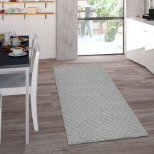  Bel- és kültéri lapos szövésű geometriai mintás szőnyeg - fehér 80x150 cm lakástextília