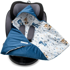 Bélelt babatakaró, pólya autós hordozóba New Baby blue babaágynemű, babapléd