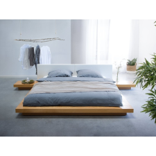 Beliani Japán Stílusú Világosbarna Ágy 180 x 200 cm ZEN ágy és ágykellék