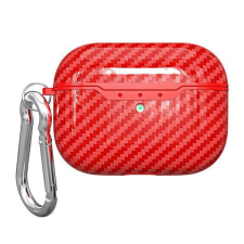 Beline AirPods Carbon Cover Air Pods Pro 2 piros tok fülhallgató, fejhallgató tok