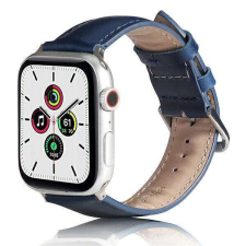 Beline Apple Watch bőr óraszíj 38/40/41mm kék okosóra kellék