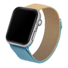Beline Apple Watch fém óraszíj 38/40/41mm kék/arany okosóra kellék