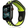 Beline Apple Watch Sport Szilikon Óraszíj 38/40/41mm Fekete/Lime (brak)