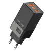 Beline Charg. 2x USB-C + 1x USB 65W fekete (csak a fej) PD 3.0 + QC 3.0 BLN3CB65 GaN