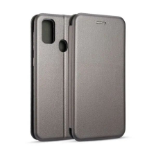 Beline Elegance könyves tok Samsung Galaxy M21 készülékhez, vékony, mágneses záródású, szürke tok és táska