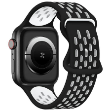 Beline óraszíj Apple Watch New Sport szilikon 38/40/41mm fekete/fehér doboz okosóra kellék