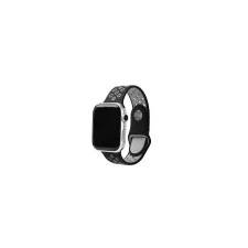 Beline óraszíj Apple Watch Sport szilikon 38/40/41mm fekete/szürke okosóra kellék