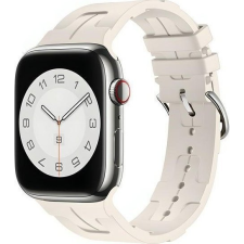 Beline Silicone Ultra Szíj Apple Watch 42/44/45/49mm - Bézs (Beli03121) okosóra kellék