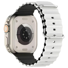 Beline Silicone Waves szíj Apple Watch 38/40/41mm - fehér-fekete okosóra kellék