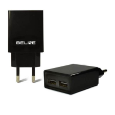 Beline töltő 2xUSB 2A fekete (csak fej) mobiltelefon kellék