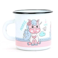Belis Smaltovaný hrnek Ponny 350 ml, průměr 8 cm bögrék, csészék