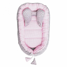 Belisima Babafészek kisbabák számára Minky Sweet Baby Belisima rózsaszín babafészek
