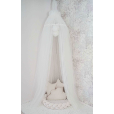 Belisima Függő luxus baldachin pomponokkal Belisima ecru babaágynemű, babapléd