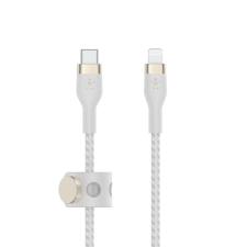 Belkin BOOST CHARGE PRO Flex USB-C - Lightning kábel 2m fehér (CAA011bt2MWH) (CAA011bt2MWH) mobiltelefon kellék