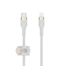 Belkin BOOST CHARGE PRO Flex USB-C - Lightning kábel 3m fehér (CAA011bt3MWH) kábel és adapter