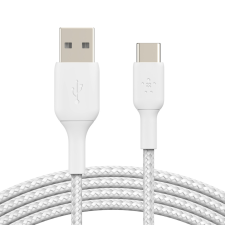 Belkin BOOST↑CHARGE™ USB-C apa - USB-A apa Adat- és töltőkábel 0.15m - Fehér kábel és adapter