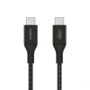 Belkin Boost Charge USB-C apa - USB-C apa 2.0 Adat és töltő kábel - Fekete (1m) (CAB015BT1MBK)