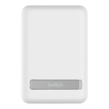 Belkin bpd004btwt boostcharge magnetic wireless power bank 5k + stand white power bank