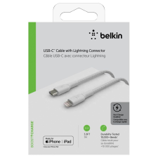 Belkin CAA004BT1MWH Lightning kábel 1 M Fehér kábel és adapter