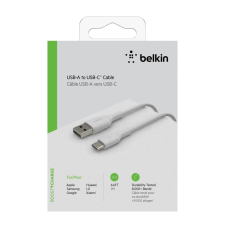 Belkin CAB001BT2MWH USB kábel 2 M USB A USB C Fehér kábel és adapter