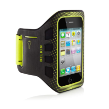 Belkin EaseFit Apple iPhone 4 / 4S vízálló sport telefontartó felkarra fekete-arany tok és táska