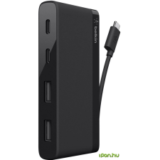 Belkin F4U090BTBLK USB-C 4-Port Mini Hub hub és switch