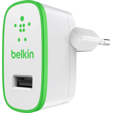Belkin hálózati töltő USB csatlakozással 2.1 A fehér-zöld (F8M670vfWHT) mobiltelefon kellék