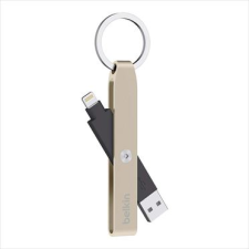 Belkin MIXIT Lightning-USB adat/töltőkábel-kulcstartó arany  (F8J172btGLD) (F8J172btGLD) kábel és adapter