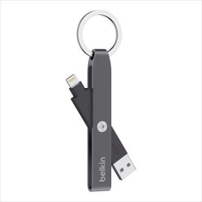 Belkin MIXIT Lightning-USB adat/töltőkábel-kulcstartó szürke (F8J172btGRY) kábel és adapter