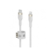Belkin Pro Flex USB-C / Lightning MFi 3m fehér