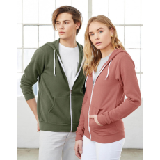 Bella+Canvas Uniszex kapucnis hosszú ujjú pulóver Bella Canvas Unisex Poly-Cotton Full Zip Hoodie L, Vihar