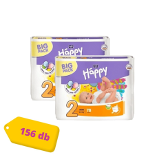 Bella Happy pelenka, Mini 2, 3-6 kg, 156 db-os HAVI PELENKACSOMAG pelenka