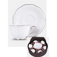 Bella Rosa porceláncsésze+alj, 250ml, 6 személyes, dobozban konyhai eszköz