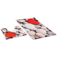 Bellatex 3D készlet - 60 × 100, 60 × 50 cm WC - világos kövek fürdőszoba kiegészítő