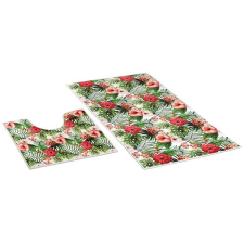 Bellatex 3D nyomtatott szett - 60 × 100, 60 × 50 cm WC - hibiszkusz lakástextília